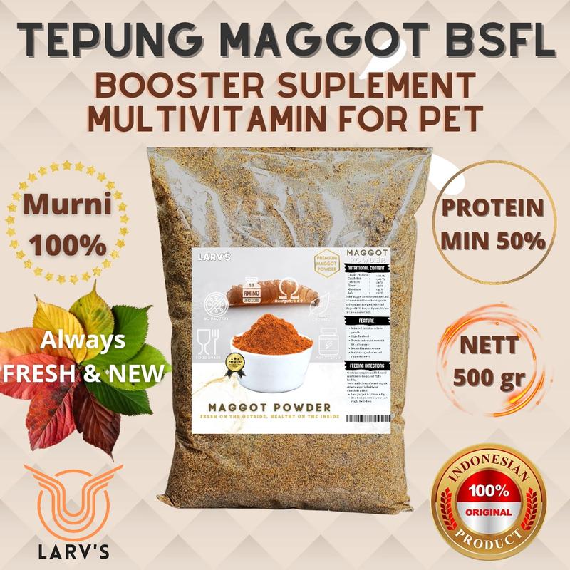 Tepung maggot Murni 500gr / Pure Insect protein powder - Shop | Tokopedia