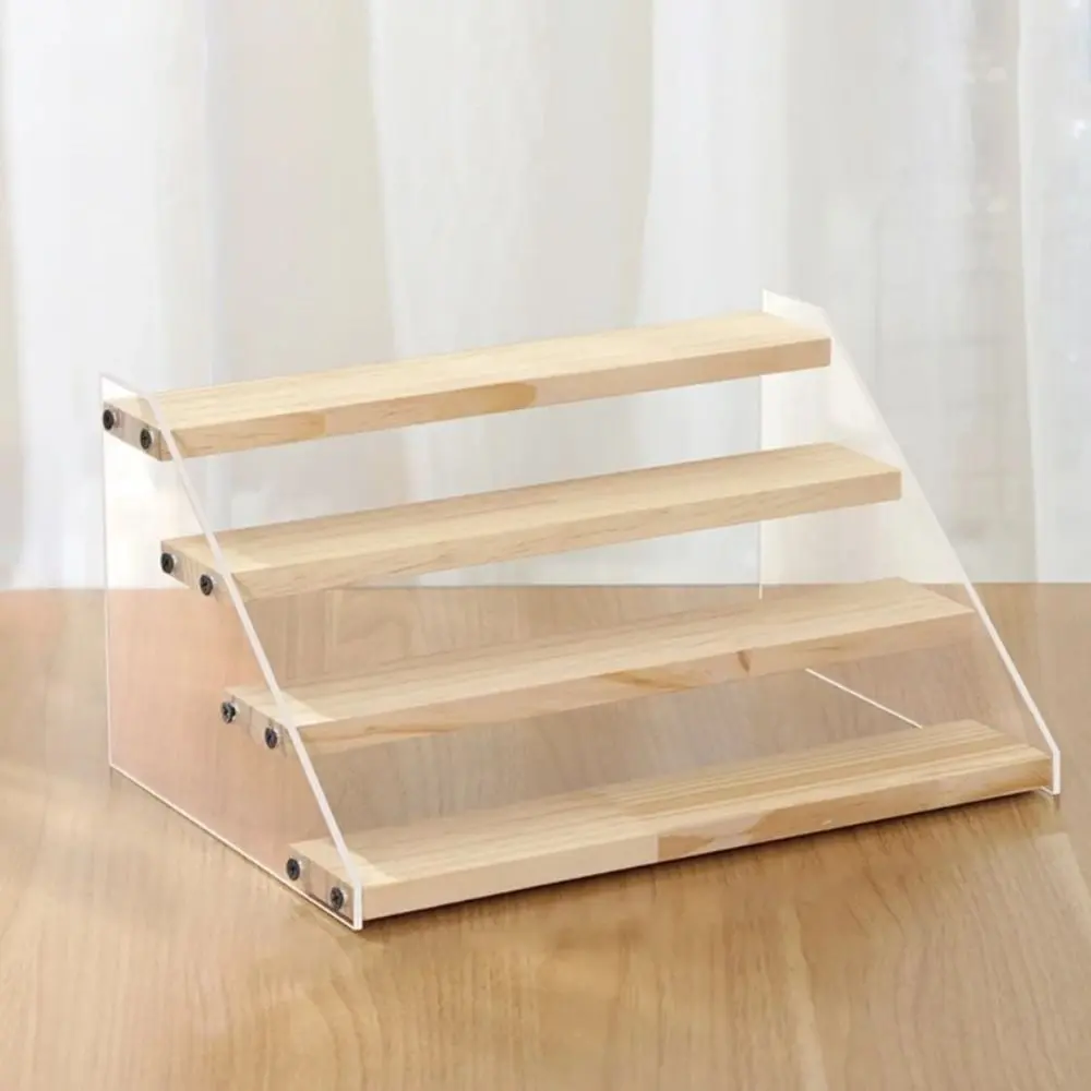 Anime Figurine Organizer 2/3/4/5Layer Storage Display Rack Ladder Type Large Capacity Cosmetic Storage Holders Perfume Detachable Doll Figures Model Shelf Room