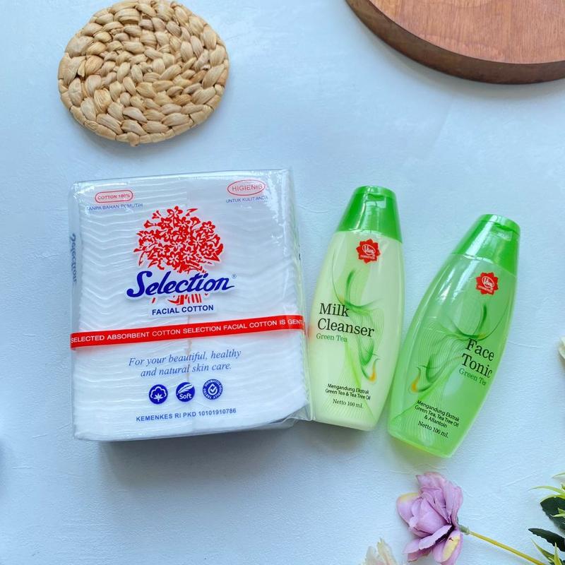 3IN1 PAKET HEMAT VIVA MILK CLEANSER + FACE TONIC + KAPAS SELECTION 35GR PEMBERSIH WAJAH 2