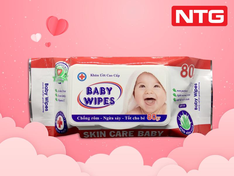 Product Introduction of Combo 20 gói khăn giấy ướt Baby wipes 80g,màu đỏ, KHÔNG CỒN, CÓ THỂ DÙNG CHO BÉ, siêu tiết kiệm. 0