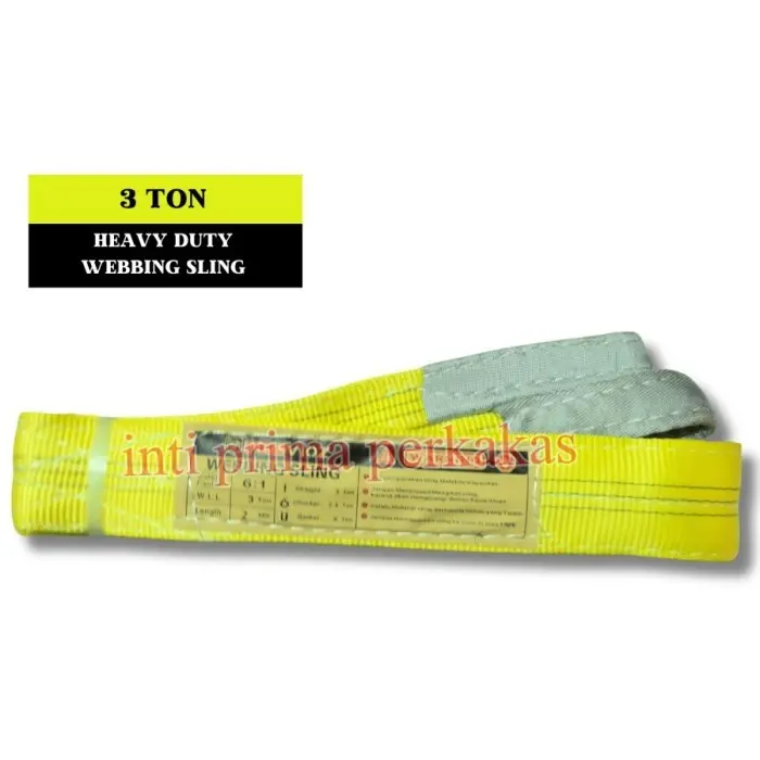 Veloz Japan Webbing Sling Belt / Tali Angkat 3Ton x 1-6 Meter Double Pry - Sling3x2M 2