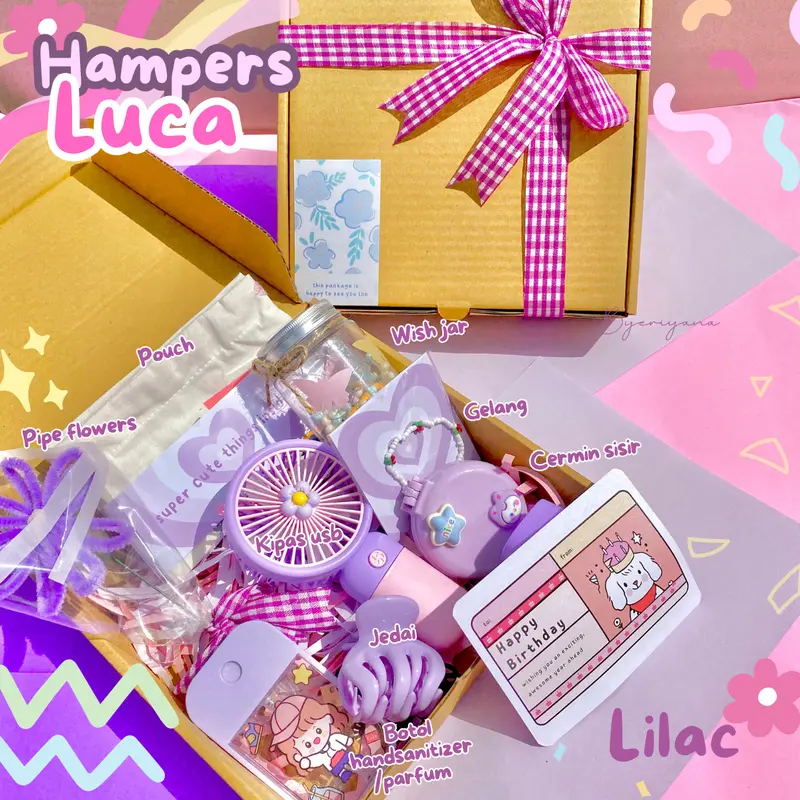 HAMPERS CEWEK KADO ULANG TAHUN LUCU GEMOY GEMASH HAMPERS HADIAH WISUDA WANITA GIFT BOX ULTAH PAKET KADO WISUDA GRADUATION ANNIVERSARY VALENTINE SEMPRO SKRIPSI BIRTHDAY GIFTBOX REMAJA UNTUK PACAR AESTHETIC KOREAN GINGHAM KPOP STATIONARY AKSESORIS KIPAS 2