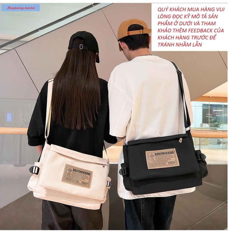 Túi đeo chéo táp da,cặp đi học phối da, túi nhiều ngăn đi học đi chơi để vừa Laptop 14inch, sách vở A4  Bag Đeo Vai Nhung