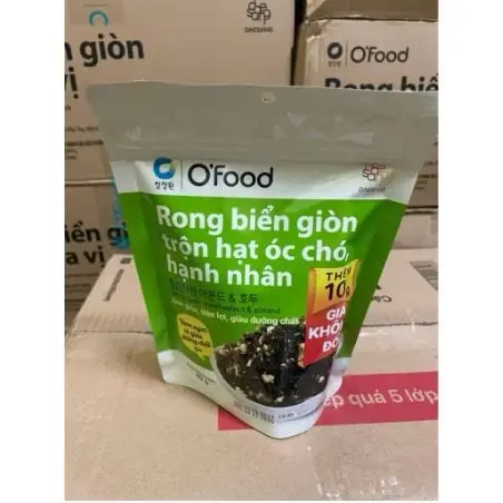 [Combo Mua 3 Tặng 1] Rong Biển Trộn Cơm 4Vị, Hải Sản/Khô gà/Trộn Gia Vị Rong Biển OFood 30g 5