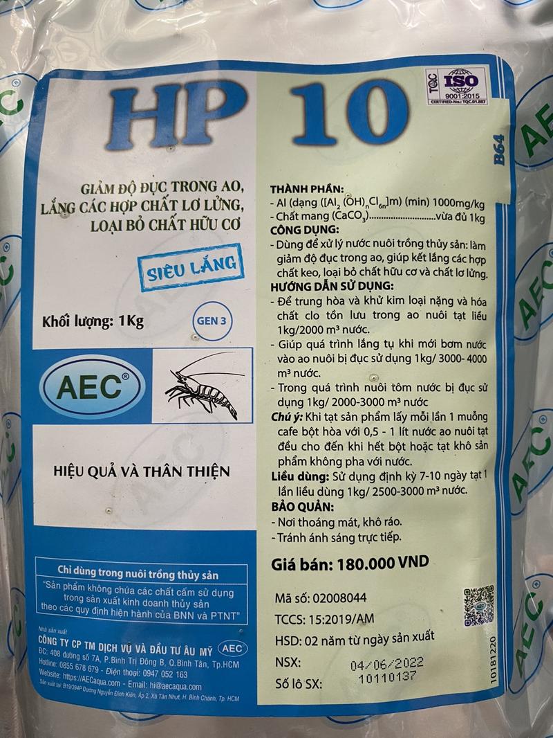 Product Introduction of SP hỗ trợ xử lý cho ao nuôi thuỷ sản tôm thẻ, tôm sú. Trợ lắng và hạ phèn ao nuôi thuỷ sản! 1