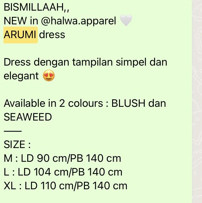 Arumi Dress Halwa apparel by Elva Faela gamis HALWA exclusive Pattern Cantik Katun Printing Wanita Twill Muslim