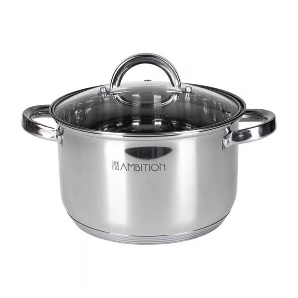 Bộ 3 nồi 5 lớp inox Ambition Berry | Made in Poland | thép không gỉ | Đáy 5 lớp pot 4