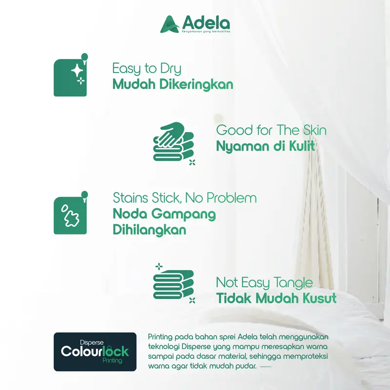 200x200x20 B2 Sprei set Extra King- Valenita Koleksi T20 Motif 3