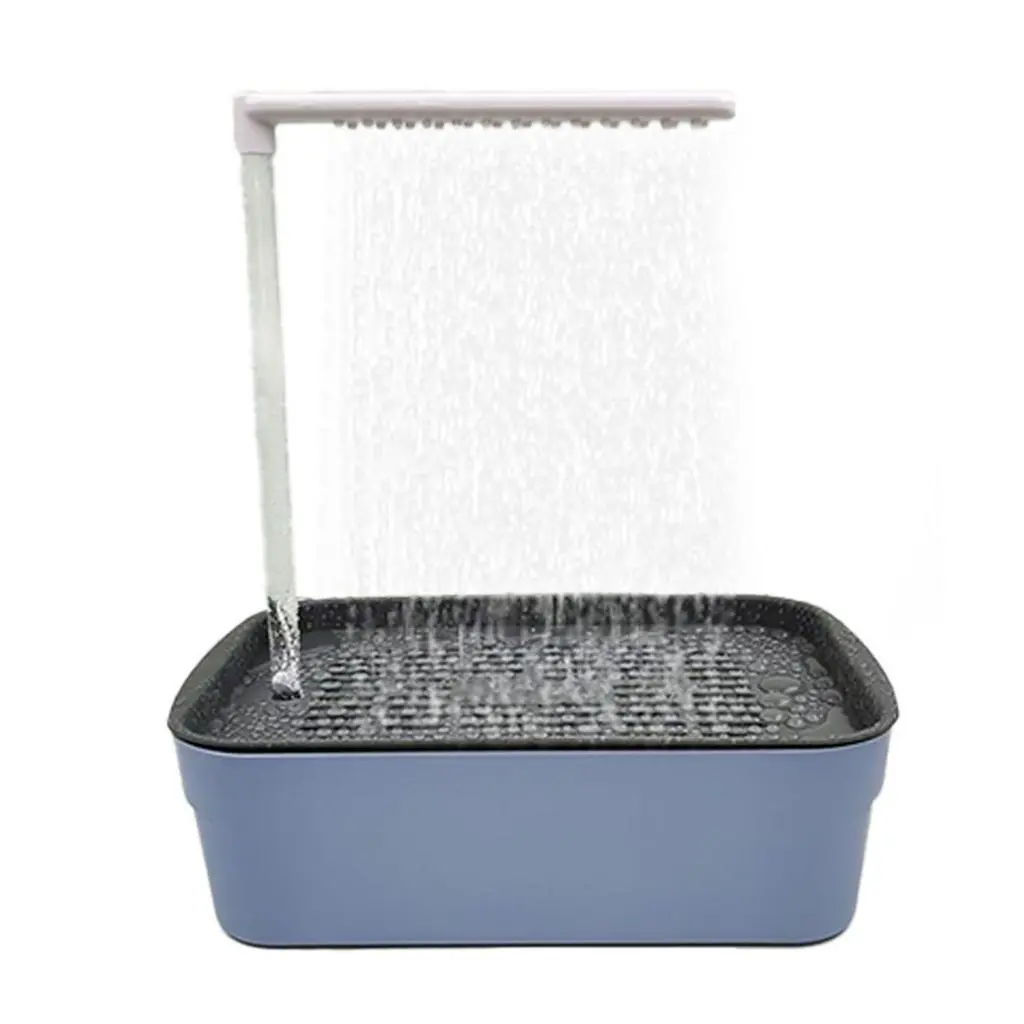 SKA_ Parrot Automatic Bathtub Durable Parrot Bath Electric Parrot Bathtub with Circulating Water for Birds Cage Accessory for Parakeet Cockatiel Grey Lovebird Automatic Birds