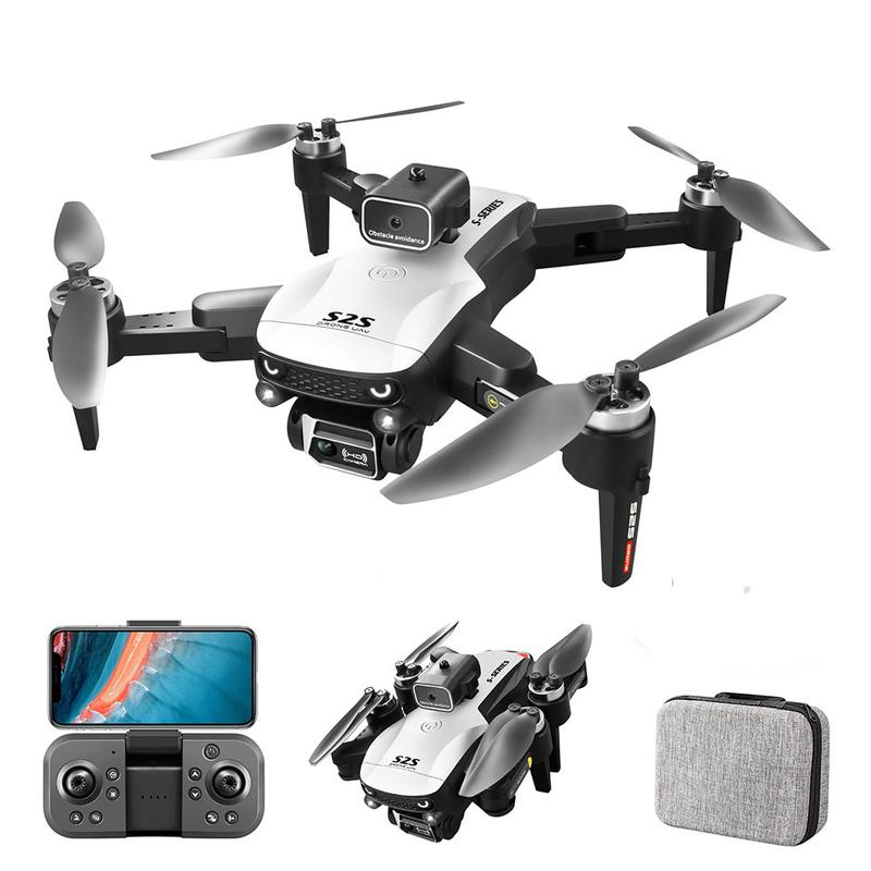 Flycam s2s full hộp 2 pin kèm cảm biến tránh chướng ngại vật , động cơ không chổi than, phiên bản tập bay giá rẻ pin trâu cho người mới