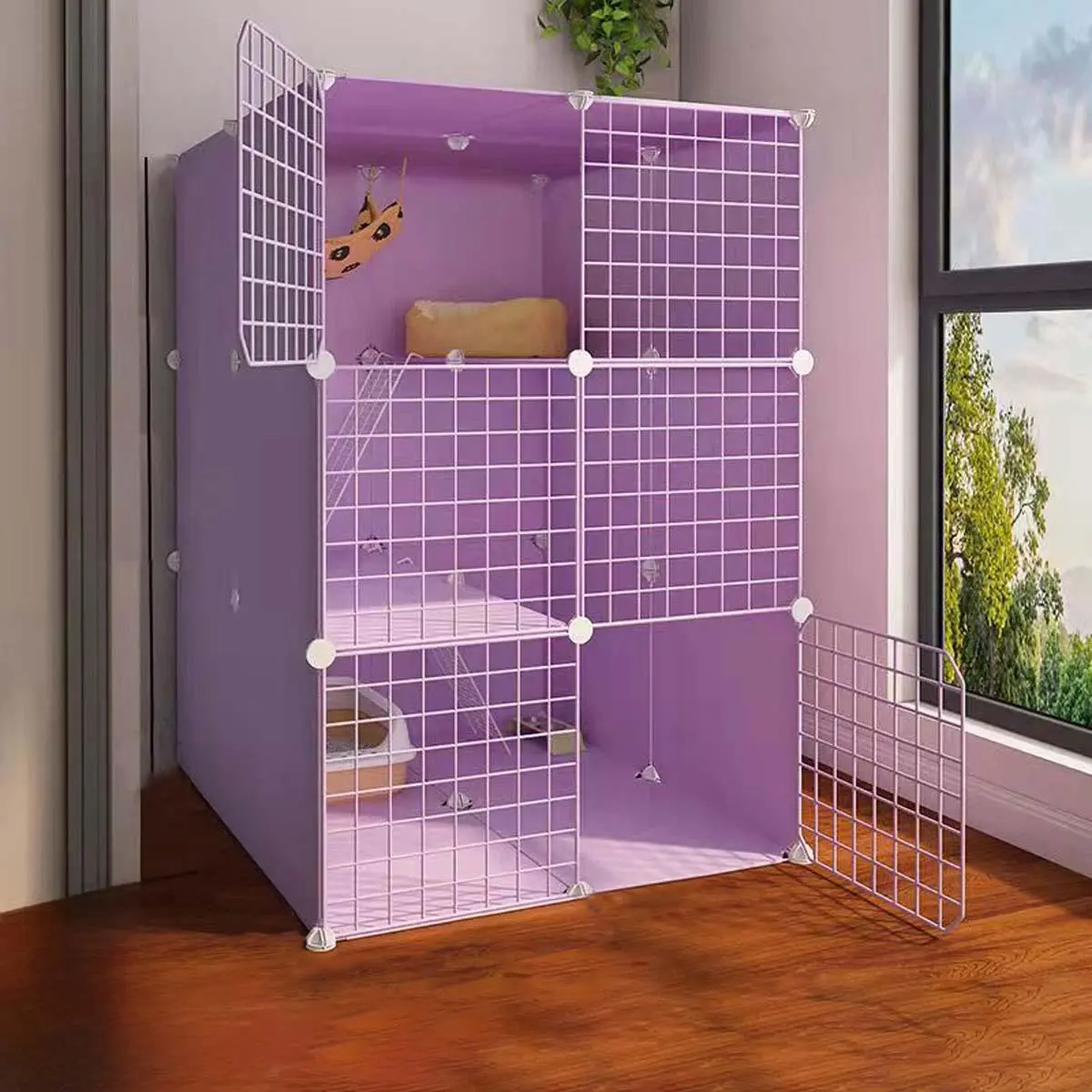 Multi-layer Cat Cage, Large Space Cat House, Pet Supplies for Indoor Use, Cat Villa, Cat Nest, Pet Furniture, Cat Cage for Home Use