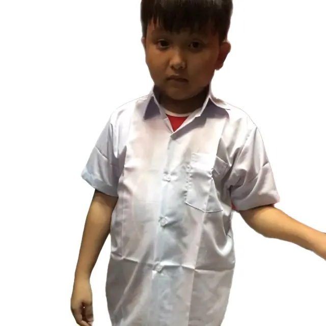 Áo Sơ Mi Trắng Học Sinh Nam - Thương Hiệu Uy Tín - Shirt, Menswear Có Túi Có Cổ