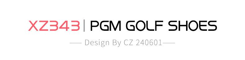 Product Introduction of [PGM] Golf Shoe Women's Waterproof Sneakers Anti-Slip Lightweight Knob Comfortable Shock-Absorbing Mid-Sole Nail-Free Shoes Xz343 33