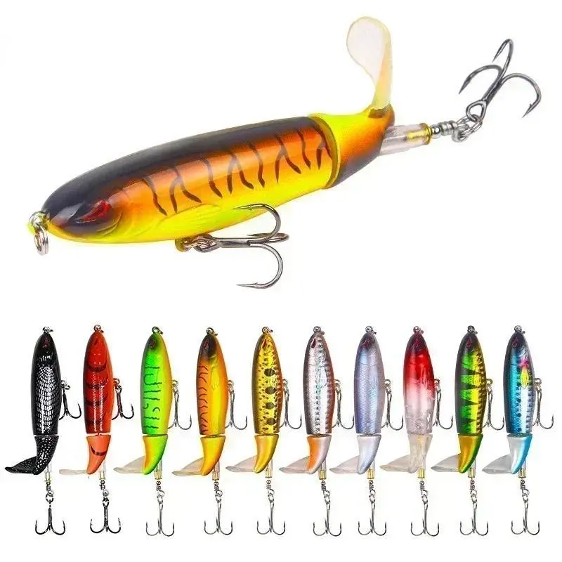 10cm lure propeller surface tractor pencil plastic hard bait simulation bait fishing gear product