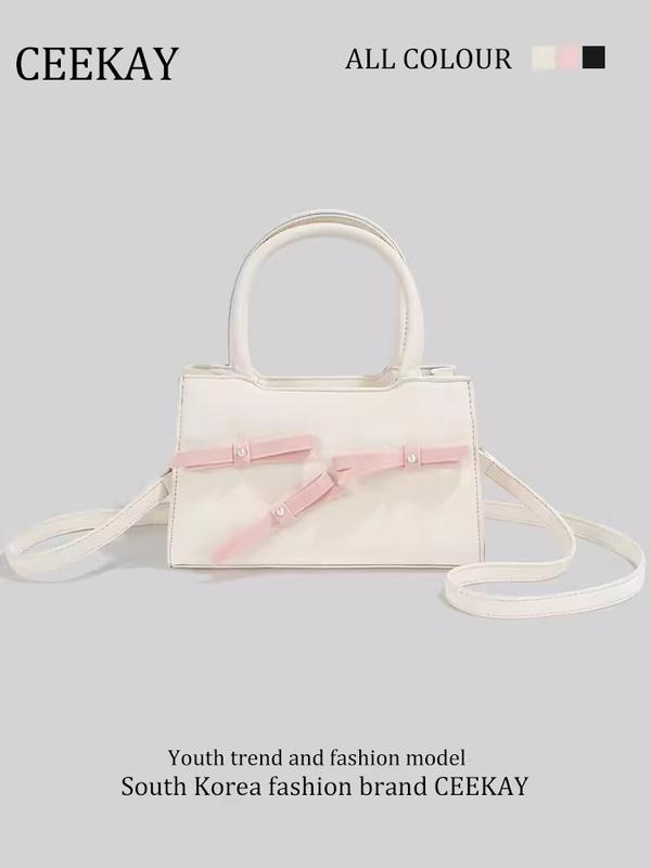 SẴN HÀNG Túi Ceekay chính hãng | Túi xách nữ cầm tay phối nơ nữ tính mẫu mới - Full box - CK54