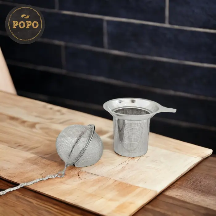 Filter Saringan Teh Reusable Tea Strainer Stainless Steel Saringan 0