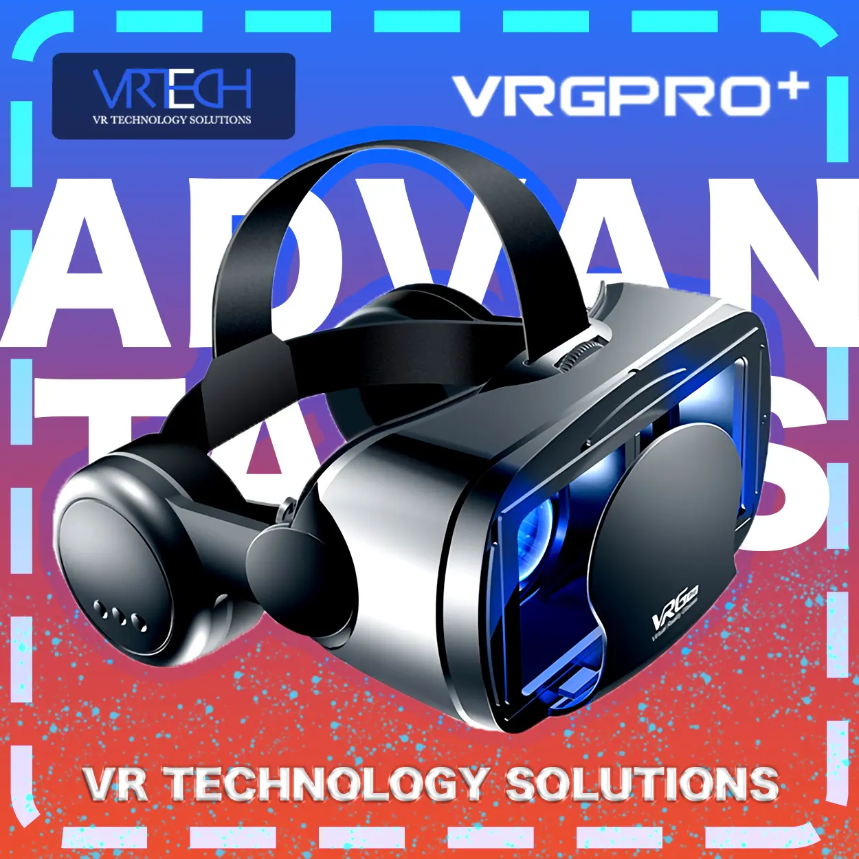 VRGPRO Vr Box glasses virtual reality 3D glasses mobile phone head mounted helmet 2020