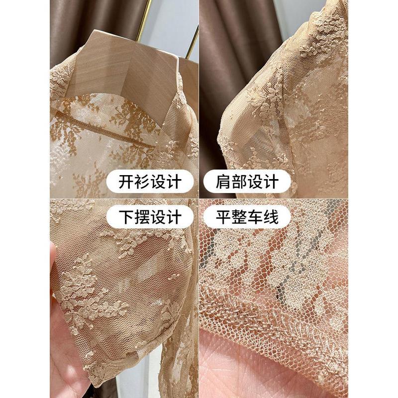 Áo Cardigan Chống Nắng, Ren, Dành Cho Nữ, Váy Hai Dây, Áo Mặc Bên Ngoài, Che Phủ, Khăn Choàng Sườn Xám Mùa Hè, Áo Khoác Nhỏ Áo Lưới Rỗng 2