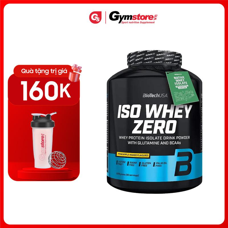 Bột Whey protein Biotech USA ISO Whey Zero 5 Lbs - Made in Hungary