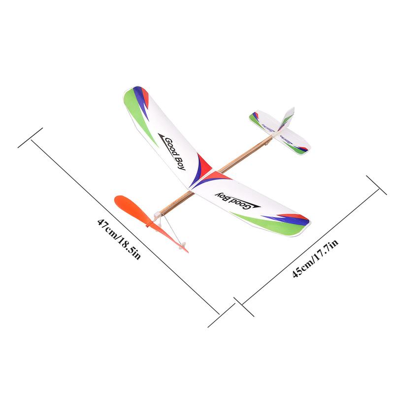 Product Introduction of Rubber Band Powered Aircraft Model Kids Educational Throwing Glider Airplane Toddlers Boys Girls Outdoor Flying Plane Toy 0
