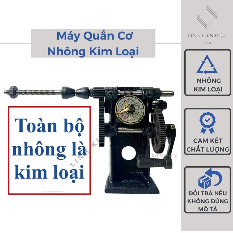  Máy quấn dây đồng cơ nhông thép bàn quấn dây cho động cơ biến áp motor có đồng hồ bằng kim loại MQDDC 