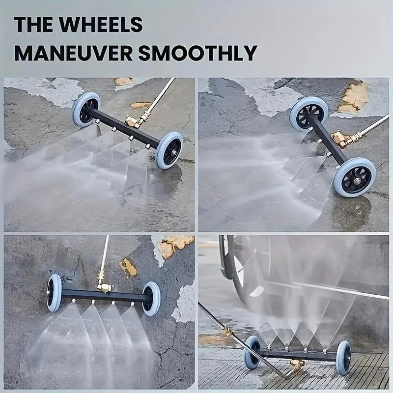 Car Undercarriage Pressure Washer with Surface Cleaner Attachment, 1 Set 4 Nozzles & 3 Extension Rods, Car Washing & Maintenance Tool 3