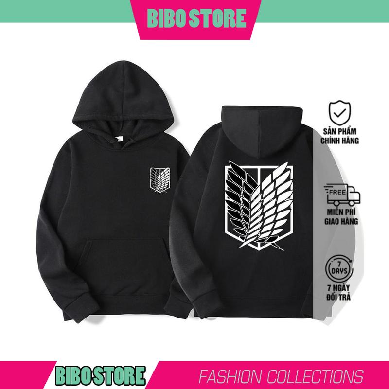 Hoodie trinh sát đoàn attack on titan fullsize unisex 0