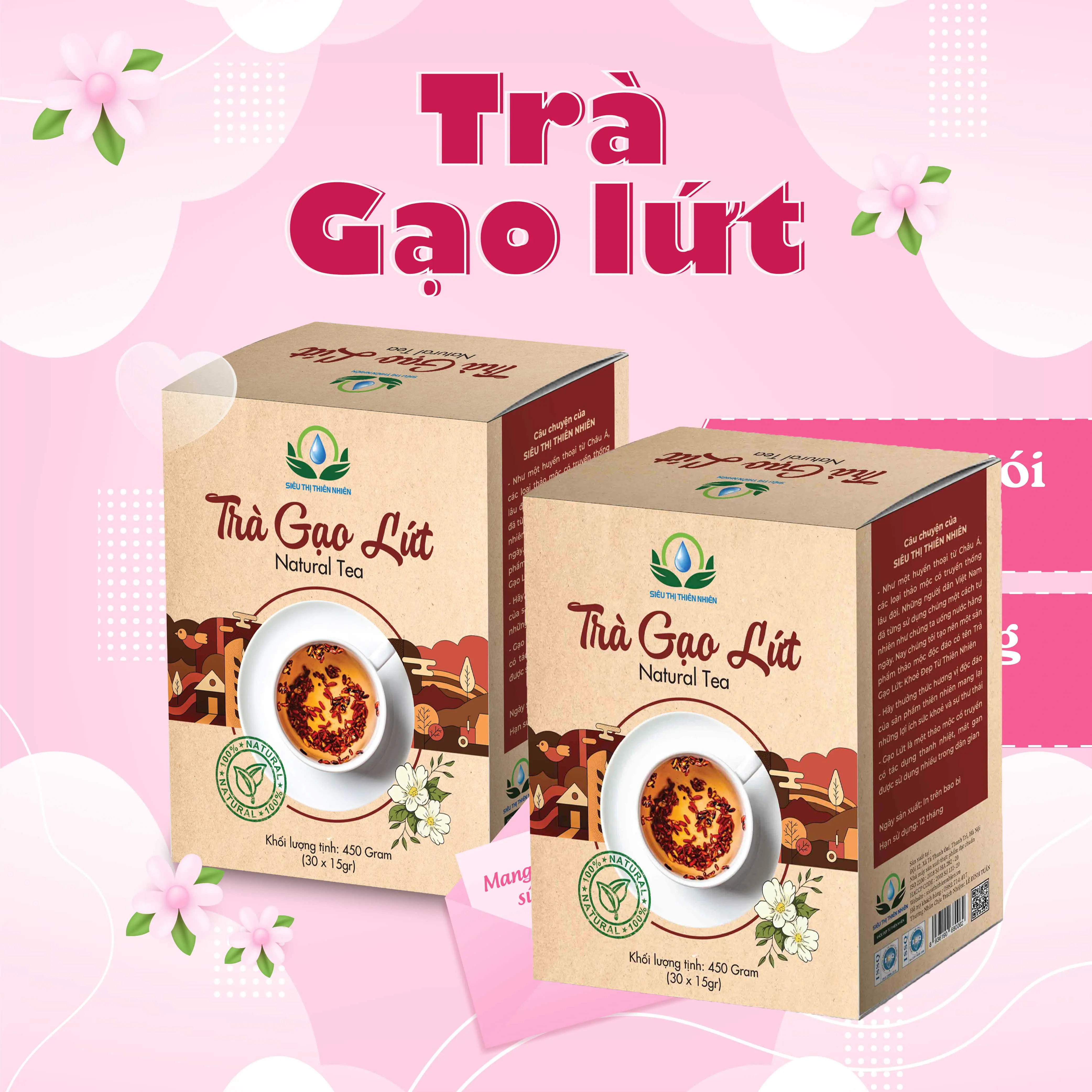 Combo 2 Trà Gạo Lứt Túi Lọc 30 gói