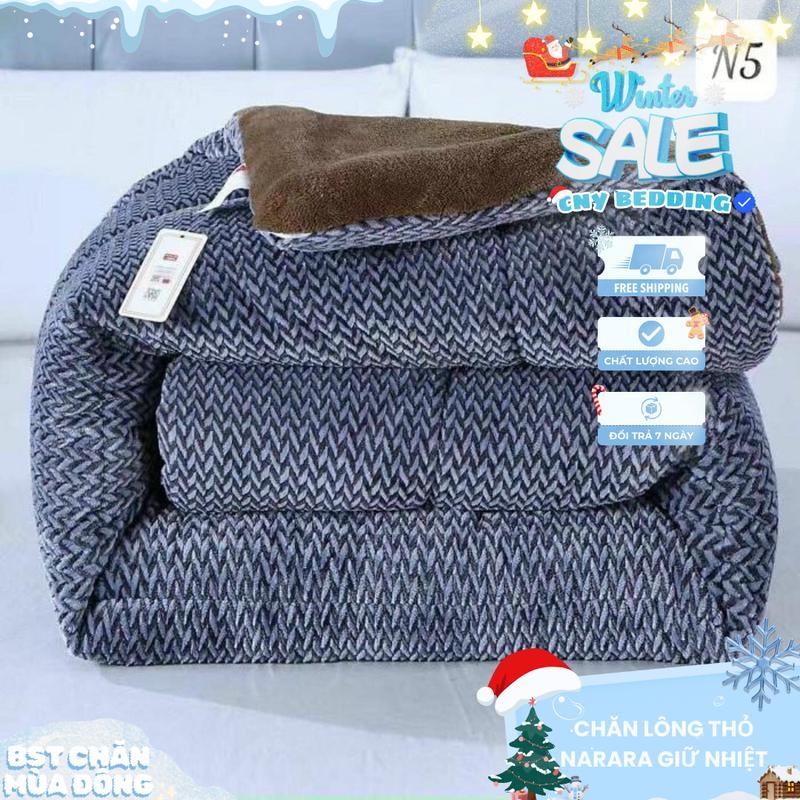  Chăn Đắp Đông Đại Hàn Chống Rét Siêu Ấm Nóng Chăn Nỉ Lông Thỏ Giữ Nhiệt Sang Trọng Thương Hiệu Narara Cao Cấp Siêu To 2mx2m2 Nặng Chuẩn 4kg Cao Cấp 