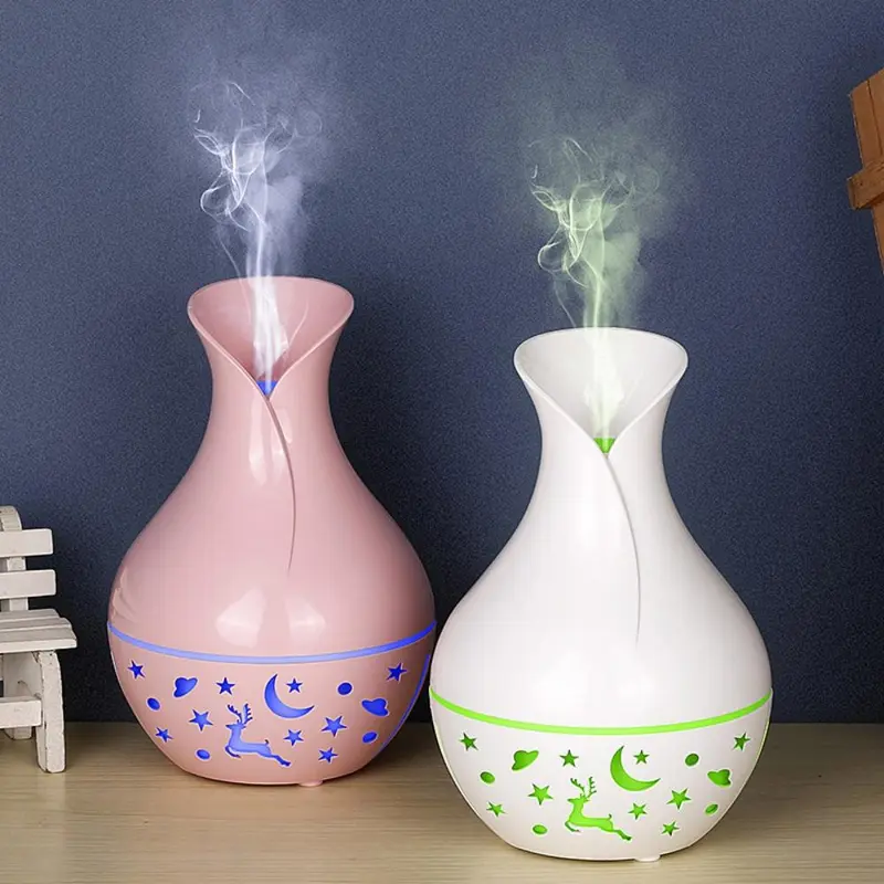 Creative Vase Shaped Humidifier, USB Powered Aroma Diffuser, Mist Maker for Office, Bedroom, Living Room, Home Decor 3
