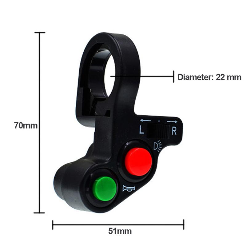 Product Introduction of Multifunctional Motorcycle Handlebar Switch Headlight Horn Turn Signal Combination Electric Bike Scooter 28