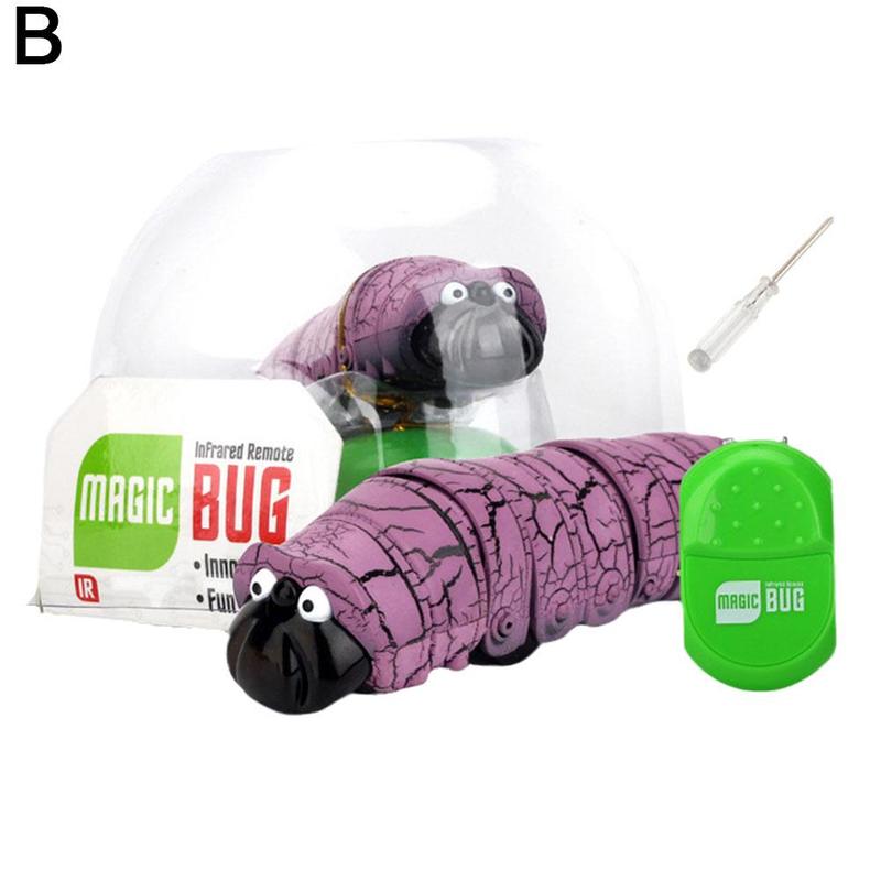 Product Introduction of New And Unique Simulation Remote Control Caterpillar Electric Trick Simulation Toy Insect J5L0 40