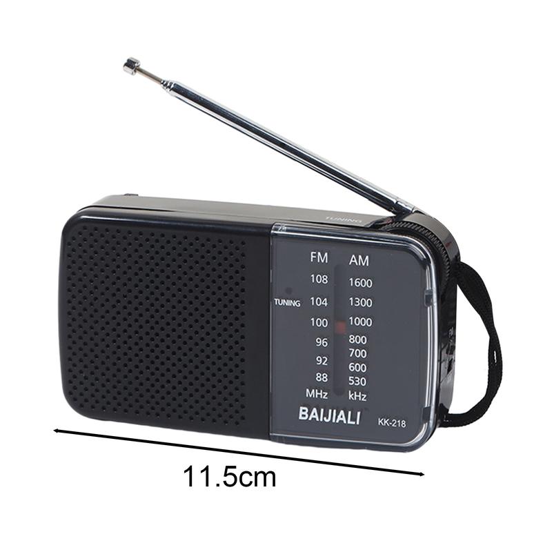 Mini Portable Radio AM FM Dual Band HiFi Stereo Sound Low Distortion Multifunctional Locking Switch Radio 4