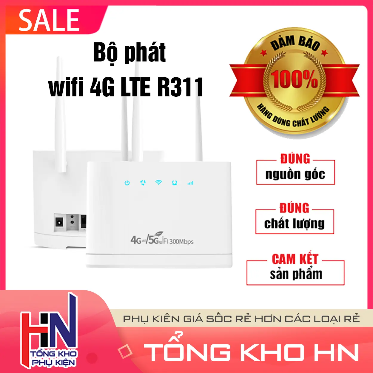 Bộ Phát Wifi 3G 4G CPE R311 Pro Tốc Độ Truyền Tải 300Mb Tích hợp