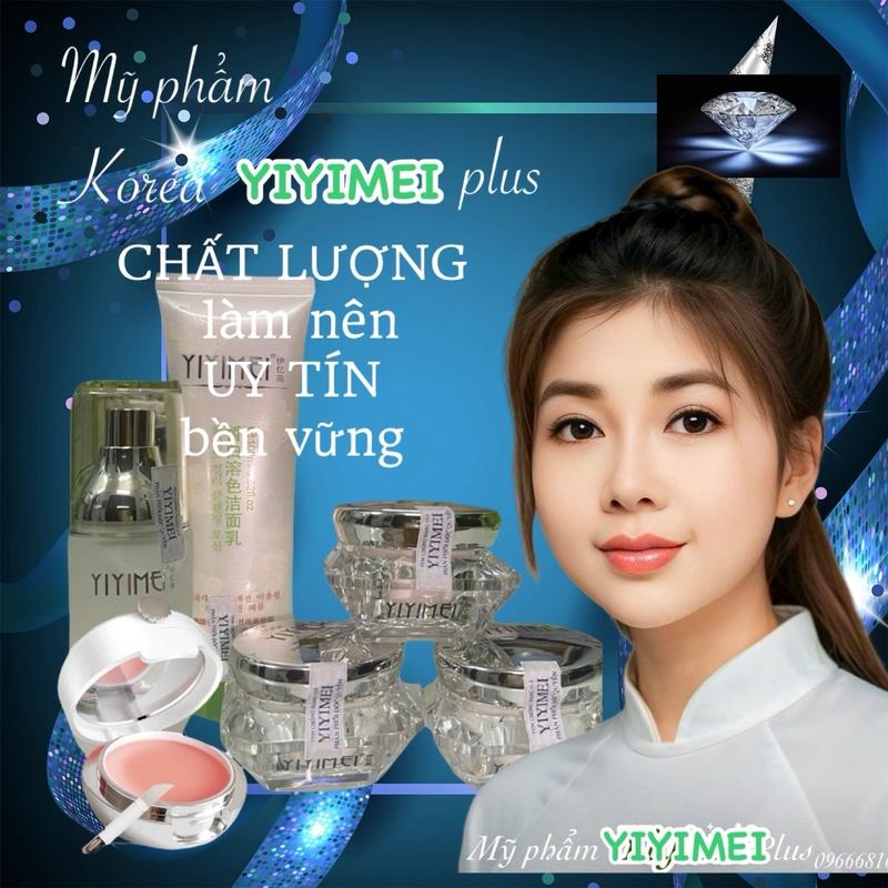Bộ mỹ phẩm gồm 6 sản phẩm, thương hiệu Korea YIYIMEI plus, chăm sóc da Skincare tác dụng TRẮNG DA, ĐẸP DA và SẠCH NÁM