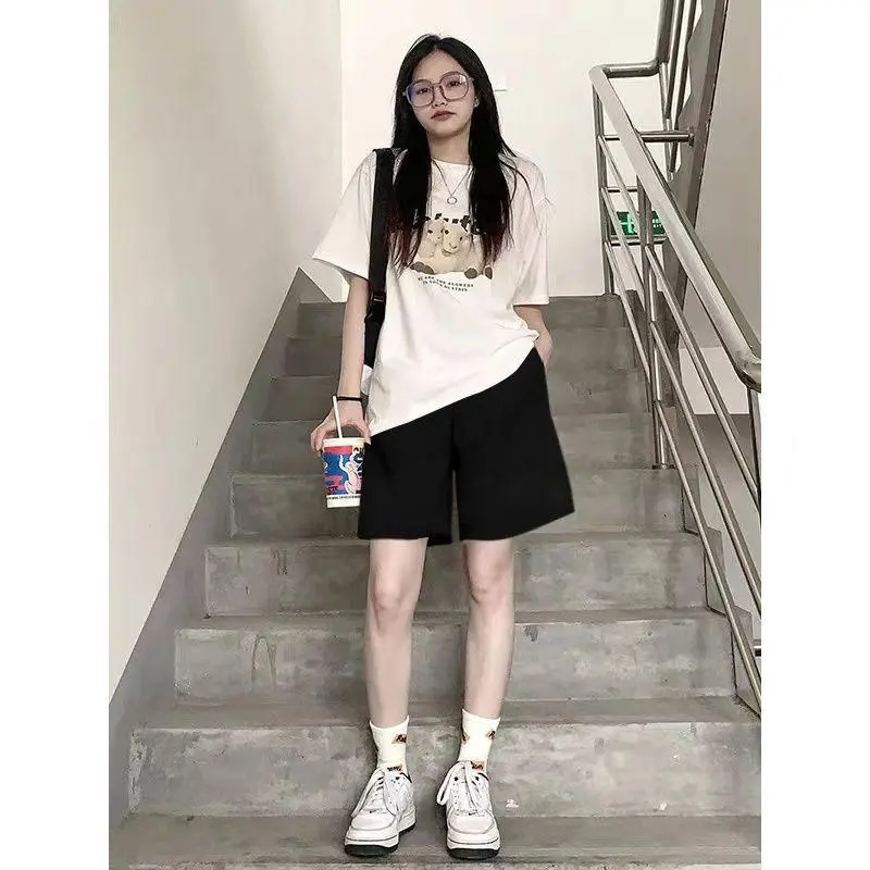 Quần short thể thao unisex form basic cạp chun chất liệu cotton mềm mịn 1