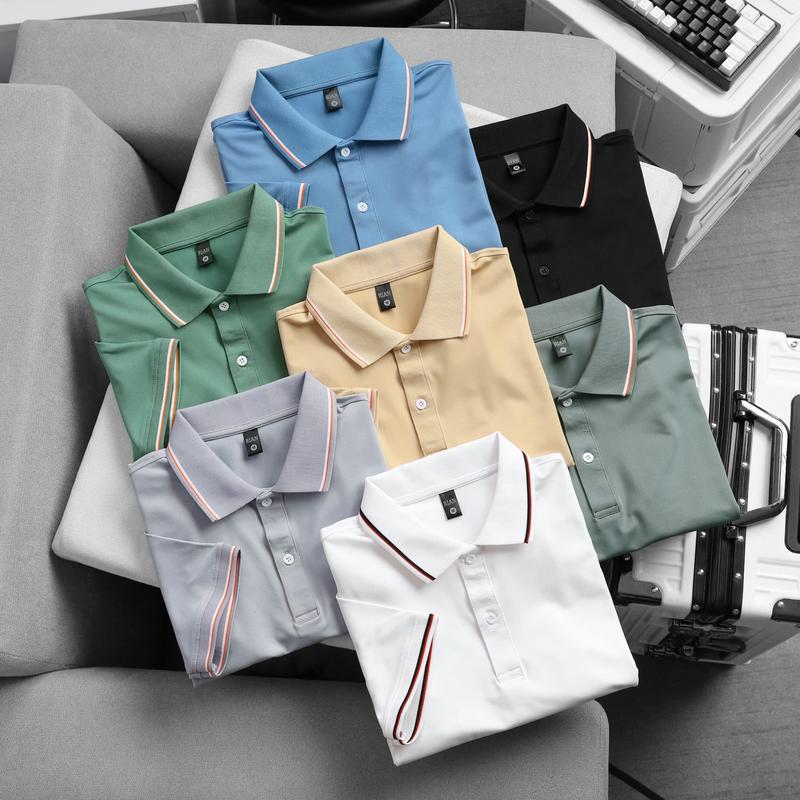 Combo 3 áo thun nam polo viền cổ viền tay vải thun cá sấu RIAN.02