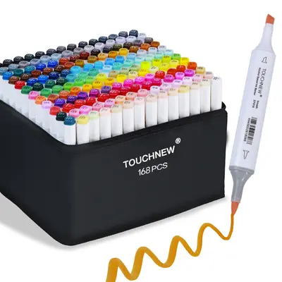 Art Markers Touchnew Brush Markers TOUCHNEW 60 Color Dual Tips