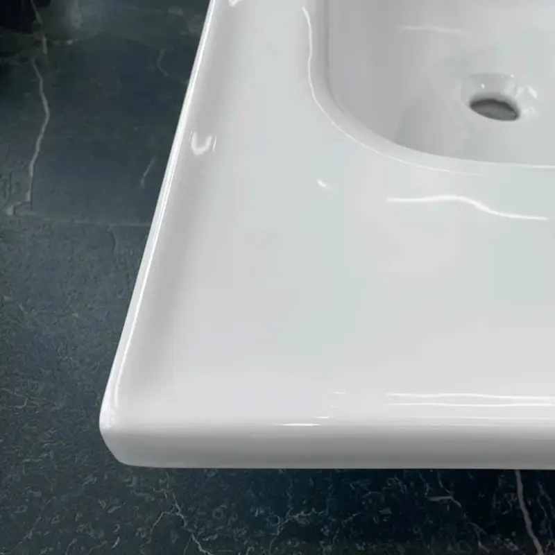 L.Hệ Freeship Mặt lavabo sứ Yamato nhiều kích thước men sứ Aqua phủ Ceramic kháng khuẩn - Bảo hành 10 năm 4