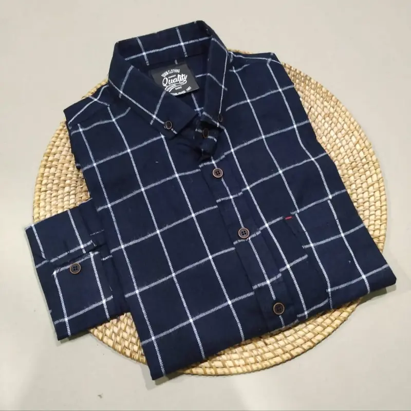 Kemeja Flanel Lengan Panjang Keren Motif Kasual Terbaru 2023 Pria Distro Kotak Hitam Casual Nyaman 4