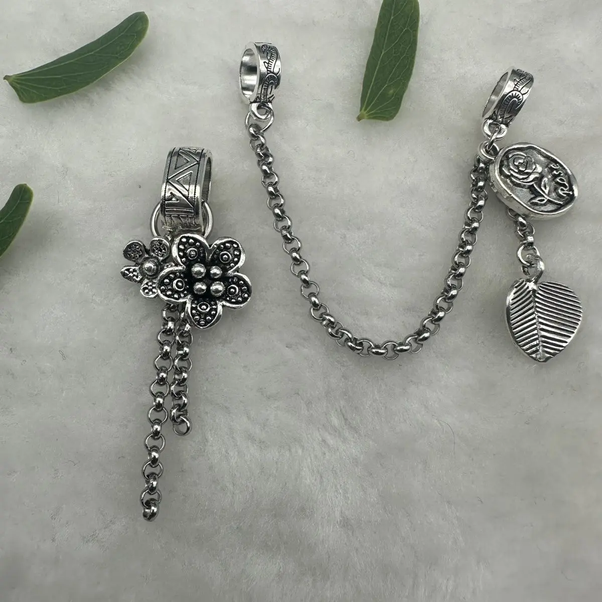Đồ Trang Trí Tua Rua Sản Phẩm Hoàn Thiện Tự Làm Pha Lê, Thủ Công, Phong Cách Cổ Điển Làm Cũ, Hạt Đệm Vòng Tay, Phụ Kiện Hợp Kim Màu Bạc Cổ
