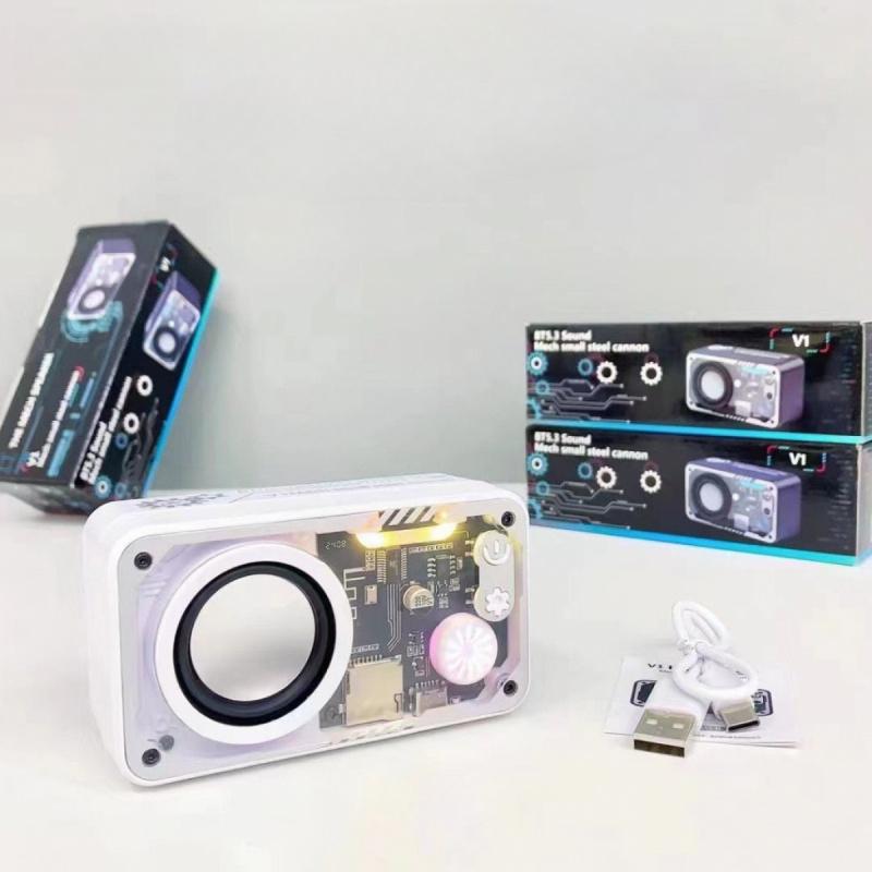 Product Introduction of Loa Bluetooth Cầm Tay V1, Loa Không Dây, Cho Xe Hơi Nghe Nhạc loa  bluetooth con heo đánh dj 4