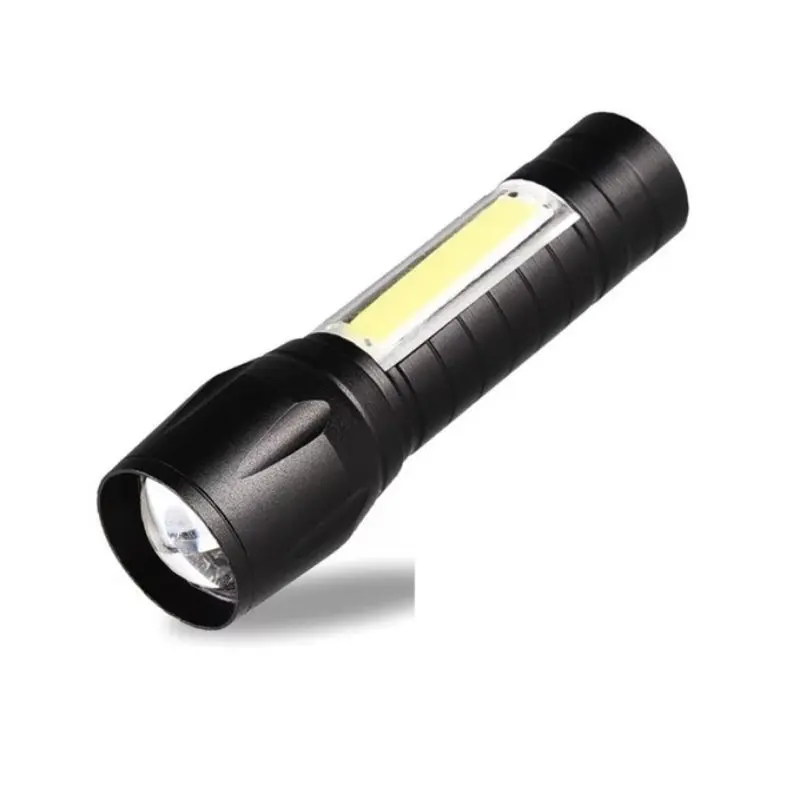 Senter Mini Swat LED Bisa Zoom Lampu Mini Flashlight USB Charger + Box 3 Mode Waterproof Senter Camping Mancing 2