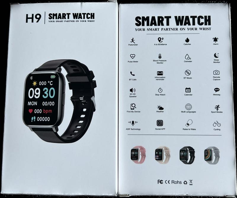 Product Introduction of H9 Smart Watch - 2.01 Inch Sports Watch for Men and Women | Bluetooth Dial Calls, Music, Calculator, Stopwatch | Compatible with Android and iOS Device Screen Chargeable Smartphone Wearable Charging hi watch pro Silicone Usb 35