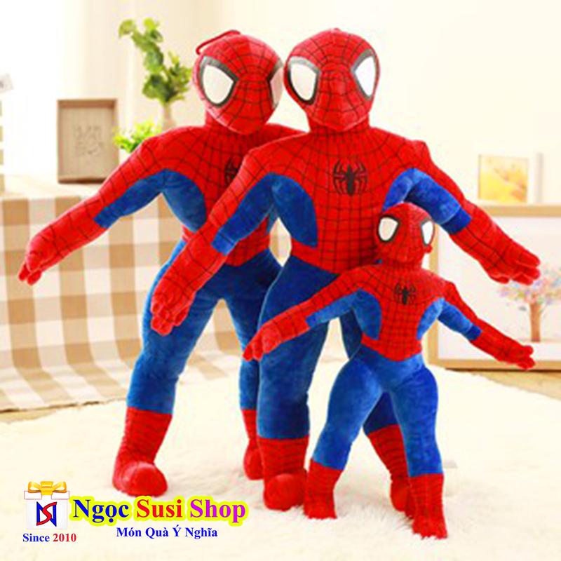 GỐI ÔM THÚ BÔNG NGƯỜI NHỆN SPIDERMAN CAO CẤP RẤT MỀM MỊN CHO BÉ YÊU MUA CHỌN SIZE GIAO SIÊU NHANH Voi Đồ Chơi