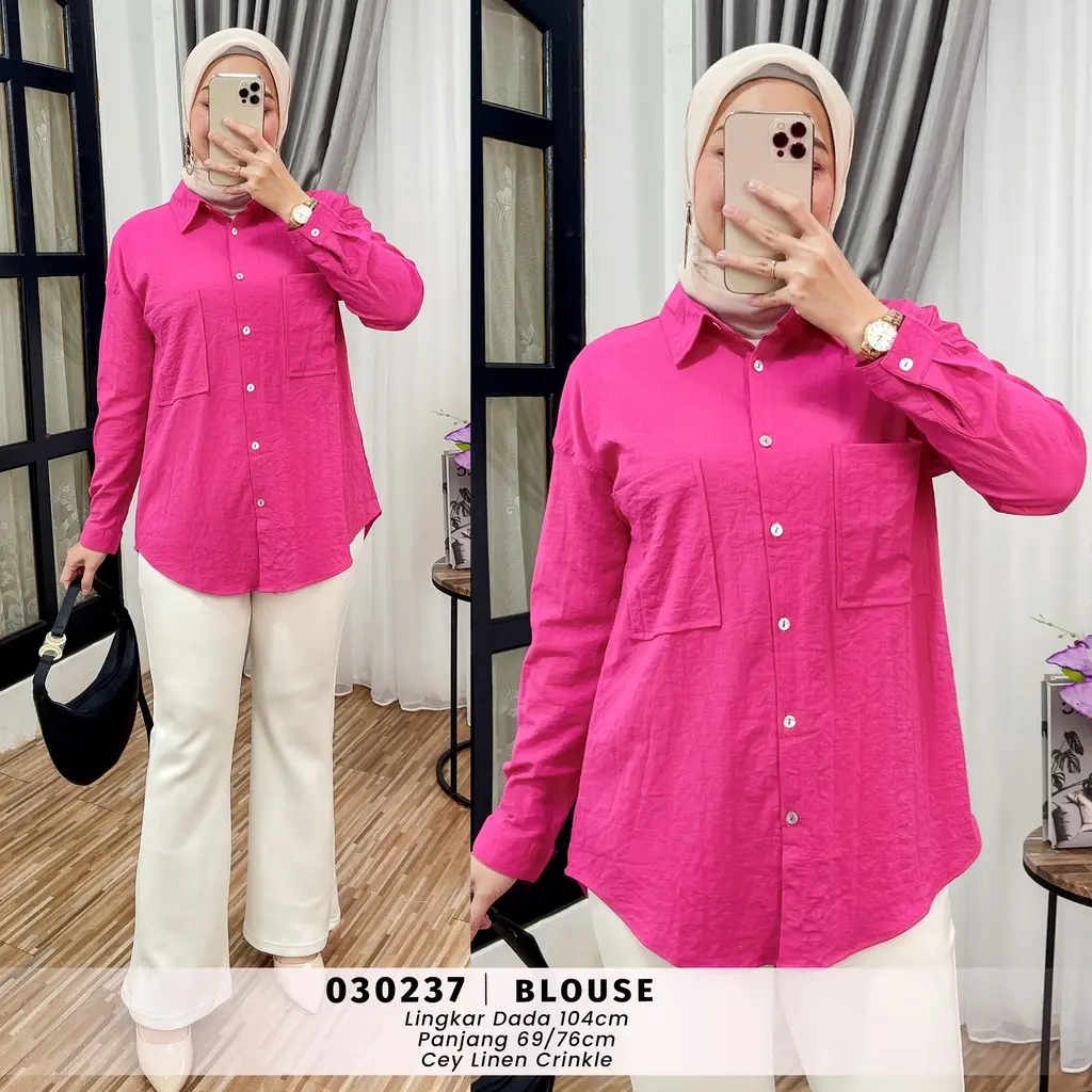 EPIC - NADINE BLOUSE POLOS | BLOUSE WANITA ELEGAN, MODIS & BUSUI FRIENDLY BEST SELLER - 030237
