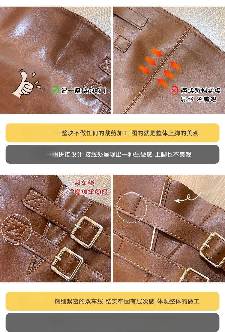Product Introduction of Bốt Cao Đến Đầu Gối, Nữ, Phong Cách Cổ Tích Cao, Dễ Phối Đồ, Đế Dày, Thời Trang, Ins Nóng Bỏng Trên Internet 2024, Bốt Cao Đến Đầu Gối, Phong Cách Cổ Điển Shoes GiàY Boot Women moon  boots bốt  caocổ bố t _ đế _ th ấ p bố t _ cao _ cổ 7