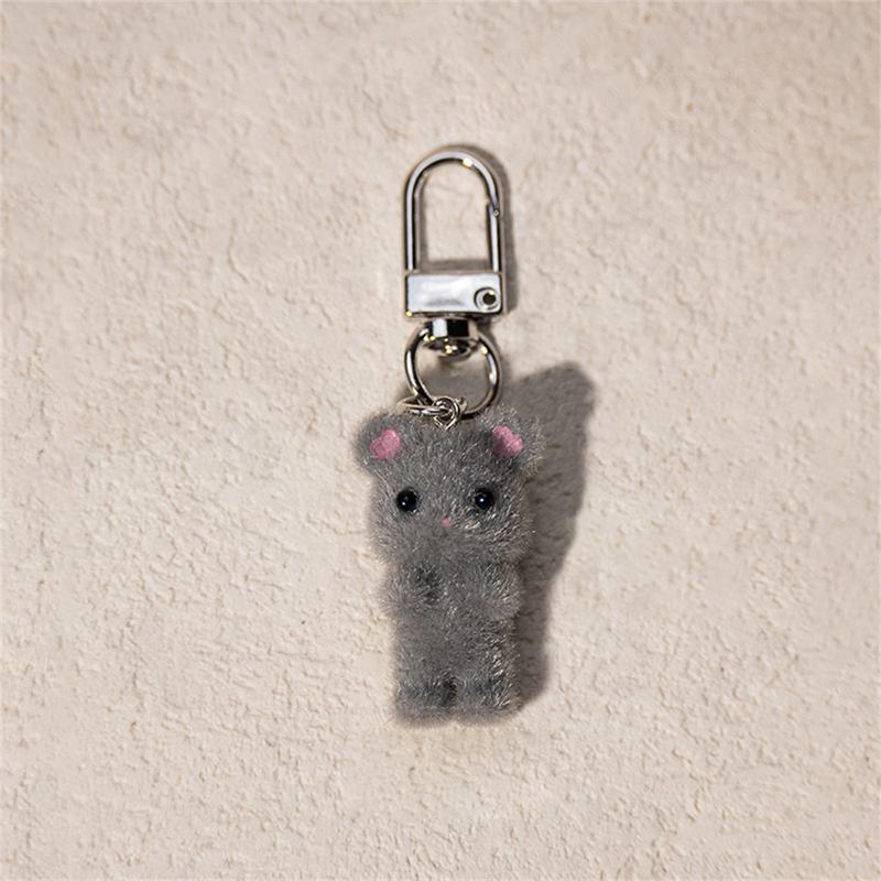 Product Introduction of Mini Plush Mouse Keychain Desk Decoration for Young Girl Cute Cartoon Backpack Satchel Hanging Keychain 23