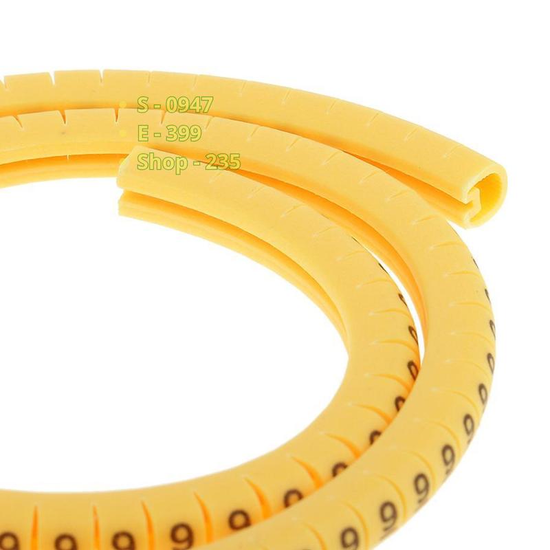 Combo 10 số đánh dấu dây bằng từ 0 đến 9 - 1 bộ 10 số, mỗi số 50 mắt - EC-2 Cable marker - Cable tag EC 2 6