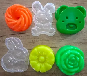 1 Pcs Cetakan Nasi/Bento Berbagai Bentuk/Karakter (Mawar/Rose, Sakura, Teddy, Twsiter dan Kelinci) Bento Mold/Cetakan Puding Nasi Plastik